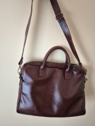 Torba skórzana męska brązowa 