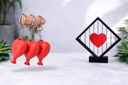 Zestaw Walentynkowy Brelok + Dekoracja Serce | DRUK 3D | Prezent
