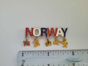 Magnes na lodówkę  - 167f. NORWEGIA z przywieszkami