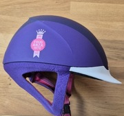 Toczek/kask jeździecki 53-55 cm dla dziewczynki Fuoganza Safety Violet