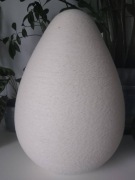 Jajko Egg Jajo styropianowe 40 cm sznurek bawełniany kremowy handmade