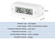 Czujnik temperatury i wilgotności zigbee, tuya, smart house z wyświetlaczem