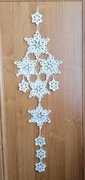 ZAWIESZKA OZDOBA OKIENNA ŚCIENNA 78X22CM BIAŁA