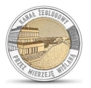 5 zł złoty 2023 rok Odkryj Polskę - Kanał żeglugowy Mierzeja Wiślana