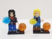 Dragon Ball Android C17 C18 minifigurki minifigurka  kompatybilne z Lego