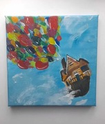 Odlot Up Disney obraz płótno 20x20cm