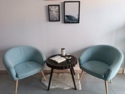 Stolik Shou Sugi Ban plaster drewna