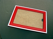 Ramka zdjęcie drewniana czerwona 10x15