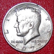 USA J.F.Kennedy Half Dollar 1972 D