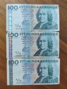 Sto 100 koron szwedzkich, banknot 