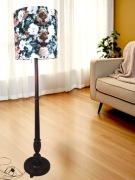 Lampa podłogowa drewniana mahoń Anglia lata 20te 188cm