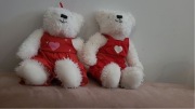Hallmark Kiss Kiss White Bears Plush zestaw 2 szt