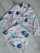 Garnitur zestaw spódnico spodenki z marynarka kwiaty