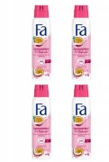 zestaw FA 4x 150 ml Fresh Dry+ antyperspirant marakuja woda kokosowa