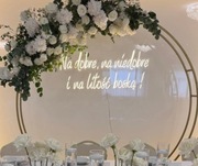 Napis LED - Na dobre na niedobre i na litość boską