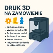 Druk 3D na zamówienie. Szybka realizacja, projektowanie modeli