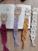 Zakładka makrama dla nauczyciela sowa zakończenie roku wzory kolory