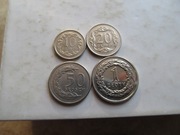 monety obiegowe 10gr, 20gr, 50gr, 1zł, - zestaw B, stan 1-