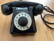Telefon RWT Bakelitowy Tarczowy CB-491/B-A z okresu PRL-U