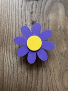 Gałka meblowa stokrotka fioletowa uchwyt dekoracyjny kwiatek pokój dzieci