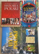 Zestaw: 3 KSIĄŻKI o tematyce POLSKI: Atlas, Elementarz, Encyklopedia