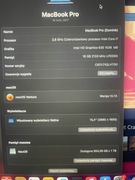 Macbook pro 2017 i7 4 rdzeniowy 1tb