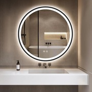 Lustro LED łazienkowe okrągłe 50 cm 3 kolory dotykowe GIMBELEN