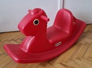 Koń na biegunach Little Tikes czerwony - plastikowy