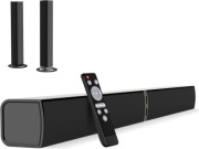 Soundbar TV Bluetooth 2w1 rozdzielany ARC Optyczny AUX 80W Czarny
