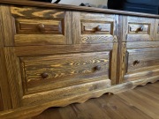 Komoda z szufladami - lite drewno, ręczna manufaktura długość 400-440cm !!