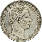 1 Floren, Franciszek Józef I, 1860 Wiedeń