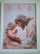 Obraz "Modląca się dziewczynka Pamiątka I Komunii św