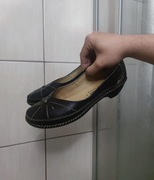 buty damskie 40 Dr. Jurgens  mokasyny baleriny półbuty szare brązowe zapina