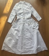 Sukienka komunijna z bolerkiem i torebką l komplet