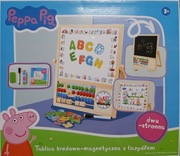 Tablica kredowo-magnetyczna z liczydłem Peppa Pig