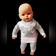 Śliczny nowy dres komplet dla dziewczynki roz. 74