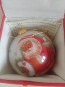 Bombka szklana malowana od wewnątrz -Mikołaj