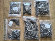 Zestaw śrub i nakrętek M4 Nierdzewne ponad 1kg