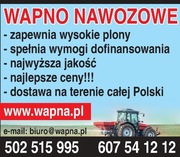 Wapna, Nawozy Mineralne Luz,Najwyższa Jakość Produktu! z dostawa na Polskę 