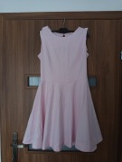 Sukienka różowa pudrowy róż jasna Duet A&M L 40