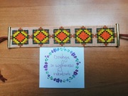 Bransoletka z koralików TOHO tkana na krośnie rękodzieło