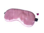 Opaska na oczy do spania różowa pudrowy róż