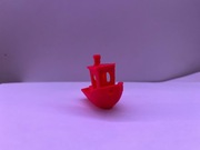 Stateczek czerwony   zabawka, figurka 