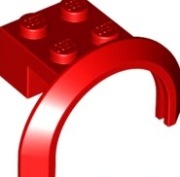 LEGO BRICK 2X4X1 W. SCREEN RED 4294734/50745 