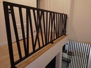 Balustrada wewnętrzna schodowa szklana barierka