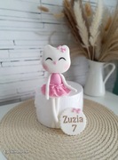 Figurka z masy cukrowej kotek
