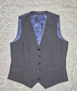 Kamizelka garniturowa S Szara  Burton Menswear London 