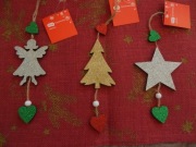 Zawieszka ozdoba Boże Narodzenie 3 szt.