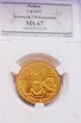 2 PLN 2007 ARCTOWSKI I DOBROWOLSKI Grading MS67