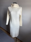 Close to my heart kremowa M L 38 40 sukienka wełniana 100%wełna Marino golf